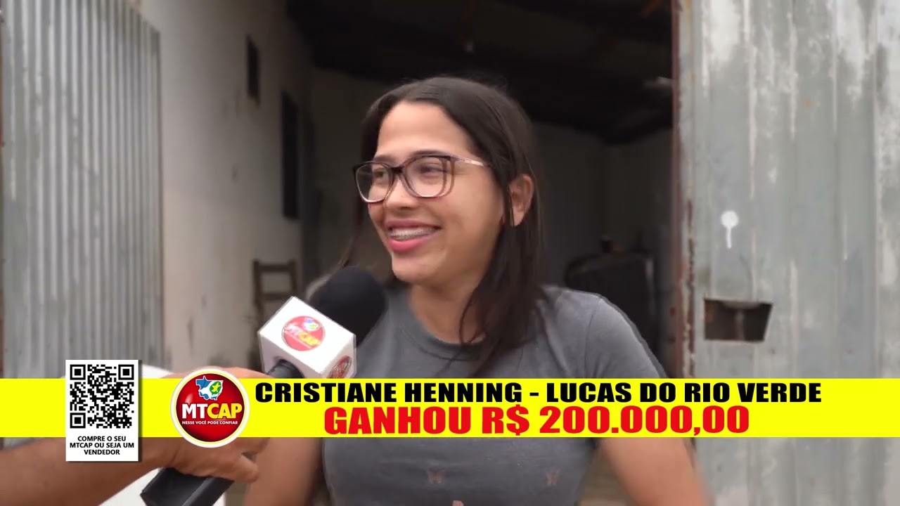 MT Cap sorteia R$ 200 mil e contempla Cristiane no prêmio do fim de semana