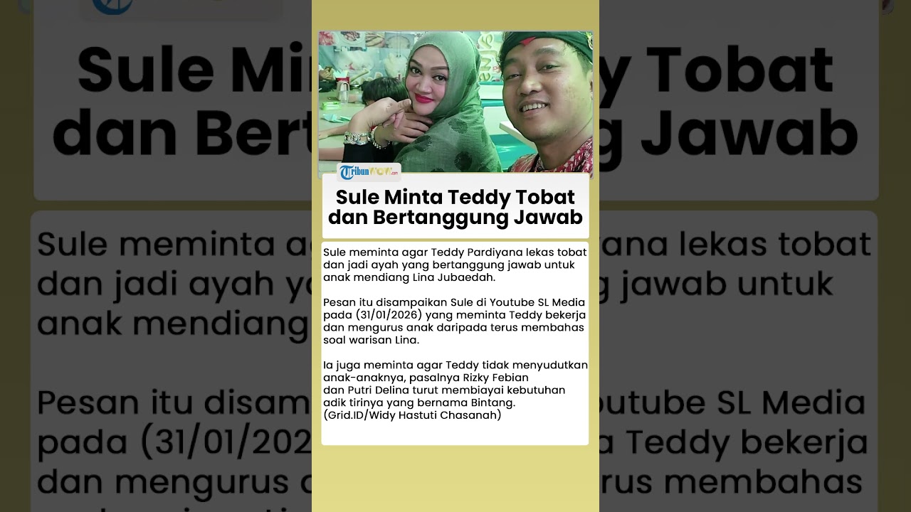 Teddy Pardiyana Ajukan Status Ahli Waris, Sule dan Nathalie Terlibat dalam Perseteruan Warisan