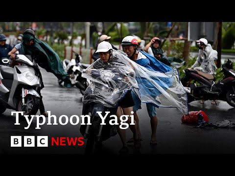 致命超強颱風 "八木 "襲擊越南 | 英國廣播公司新聞 (Deadly Super Typhoon Yagi hits Vietnam | BBC News)