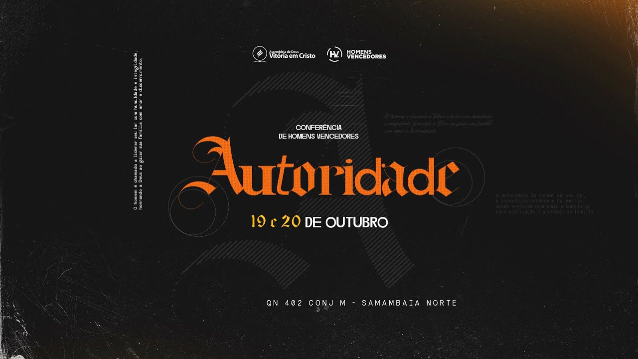 CONFERÊNCIA DE HOMENS VENCEDORES - 2 ETAPA - 20/10/24