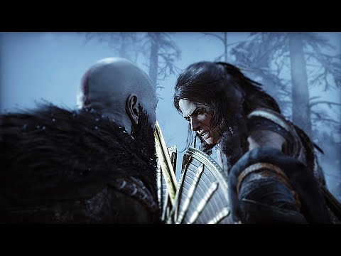 God of War 5 Ragnarok - Freya Attacks Kratos And Atreus  - Chase Scene (4K 60FPS) PS5