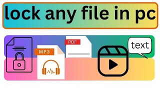 lock folder and file pc laptop | lock folder in Windows 10 easily | PC me Folder Lock kaise karen