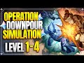 Level 1 To 4 Operation Downpour Simulation Genshin Impact