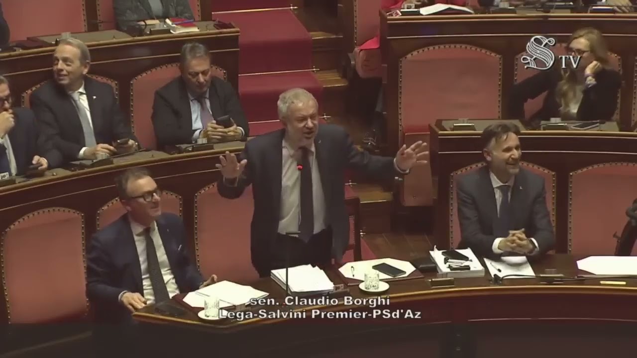 BAGARRE DURANTE L’INTERVENTO DI BORGHI SULLE RISERVE DI ORO DI BANK ITALIA