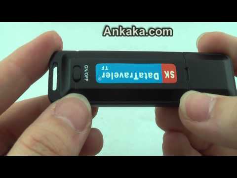 Mini USB 2.0 Flash Disk Driver Design Digital Voice Sensitive Recorder with TF Card Slot D20822