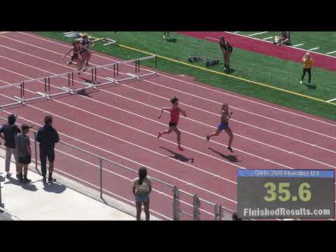 2021 TF - CIF-SS D3 Prelims (300 Meter Hurdles, Girls - all 3 heats)