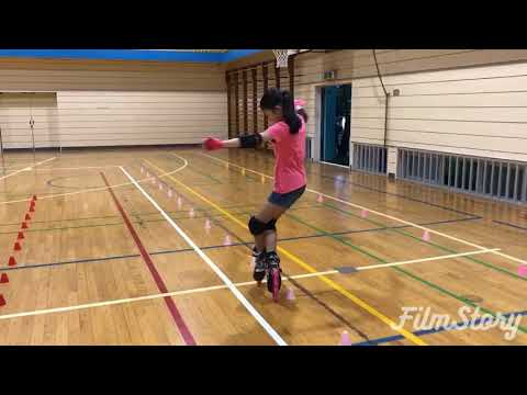 Freestyle Slalom skating butterfly