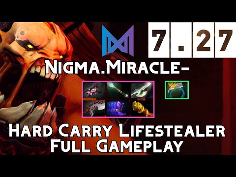 Lifestealer | Nigma.Miracle- | Hard Carry Lifestealer Full Gameplay | 7.27 Full Gameplay