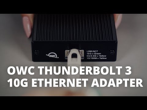 Introducing the OWC Thunderbolt 3 10G Ethernet Adapter