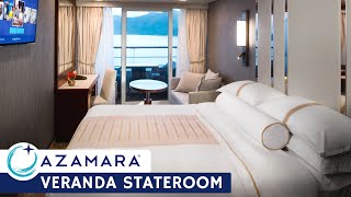 Azamara Onward | Veranda Stateroom Full Walkthrough Tour & Review 4K | Azamara Club Cruises