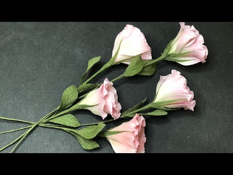 How to make crepepaper lisianthus
