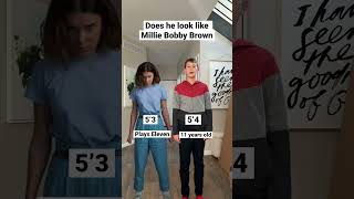 Does he look like Millie Bobby Brown #shorts