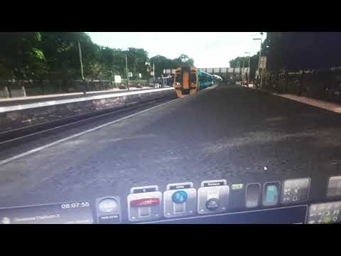 Videoing 158823 my fav ex ATW 158 leaving church stretton on trains sim with ilkeys and a ride