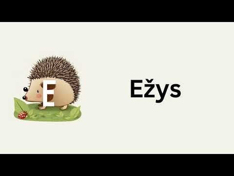 Lithuanian for Kids - Alphabet (A - Y) - Abėcėlė (A-Y)
