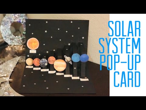 DIY Solar system pop-up birthday card  পপ আপ জন্মদিনের কার্ড-সৌরজগৎ