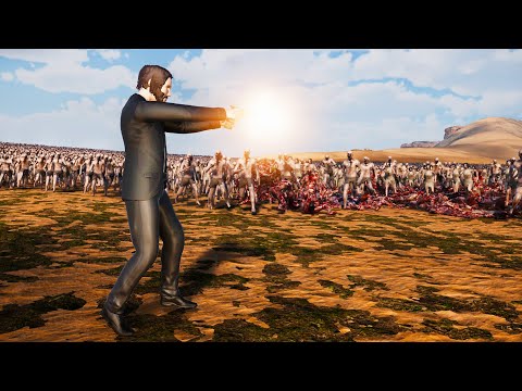 John Wick vs 100 000x Zombie - Ultimate Epic Battle Simulator 2