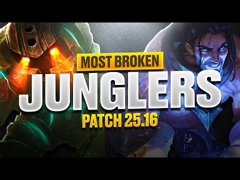 NEW BEST JUNGLERS PATCH 25.16 - League Of Legends Jungle Tierlist
