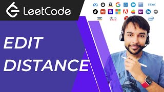 YouTube video 'Edit Distance (LeetCode 72) | Full step by step solution with thought process | Dynamic Programming'