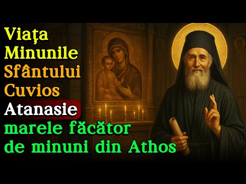 🔴 Viața și Minunile Sfântului Atanasie Athonitul - marele făcător de minuni din Muntele Athos