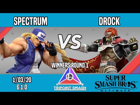 Tripoint Smash 91 - Winners Round 1 - Spectrum(Terry) Vs. Drock(Ganondorf)