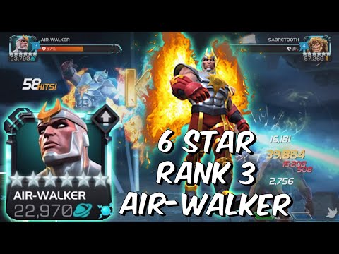 6 Star Rank 3 FULLY BOOSTED Air Walker Rampage! - MEGA Ramped Burst - Marvel Contest of Champions