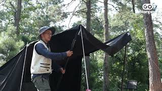 【GOGlamping】【青空や星空も楽しめる究極のG・G PUP 2.0パップテントTC】