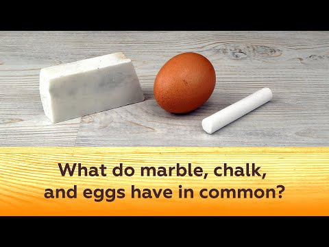 What do marble chalk and eggs have in common?