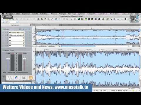Steinberg Wavelab 7 fuer Apple Mac OSX Teil 1