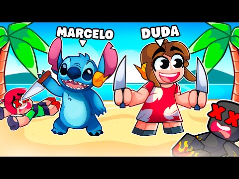 VIRAMOS  LILO STICH no ASSASINOS do Roblox! (MURDER)
