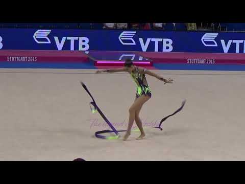 Carmel KALLEMAA (EST) ribbon - 2015 Stuttgart worlds Qualifs