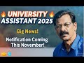 UNIVERSITY ASSISTANT NOTIFICATION Notification Soon Date Of Common Prelims Exam New Syllabus