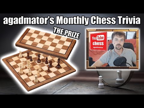 agadmator's Monthly Chess Trivia! Join and Win a Chess Set
