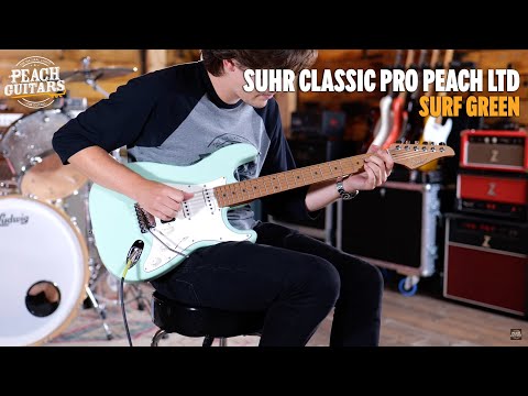 No Talking...Just Tones | Suhr Classic Pro Peach LTD - HSS Roasted Maple Surf Green