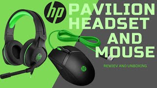HP Pavilion Headset and Gaming Mouse Review and Unboxing