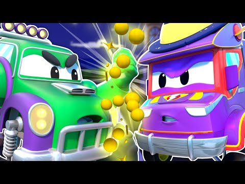 Super ZAUBERER TRUCK gegen Monster Truck HULK | Superhelden Show