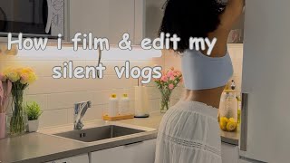 How i film and edit Silent vlogs | Easy and free | How to add animation clips  to your videos
