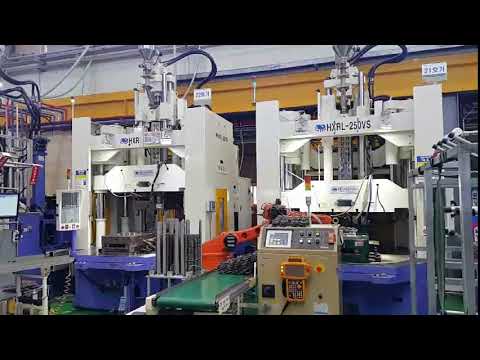 저상형 수직사출기 자동화 셋팅(HXRL-200VS)