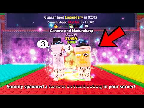 Sammy Spawned a GARAMA AND MADUNDUNG in My Server so I Trait Farmed it to 1B/s!