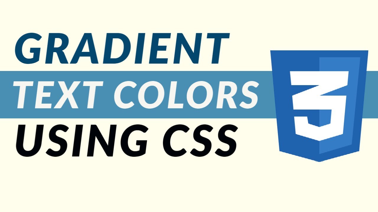 Set Gradient Colors for Text using CSS | With Code Example
