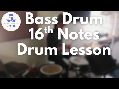 How to Play Bass Drum 16th Notes Drum Lesson
