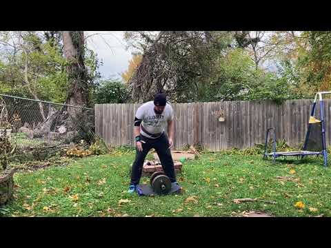 110 lbs Monster Dumbbell for Reps 90 Seconds