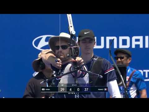 Archery Thriller Korea vs France Men's Recurve Team Final -Shanghai World Cup2025
