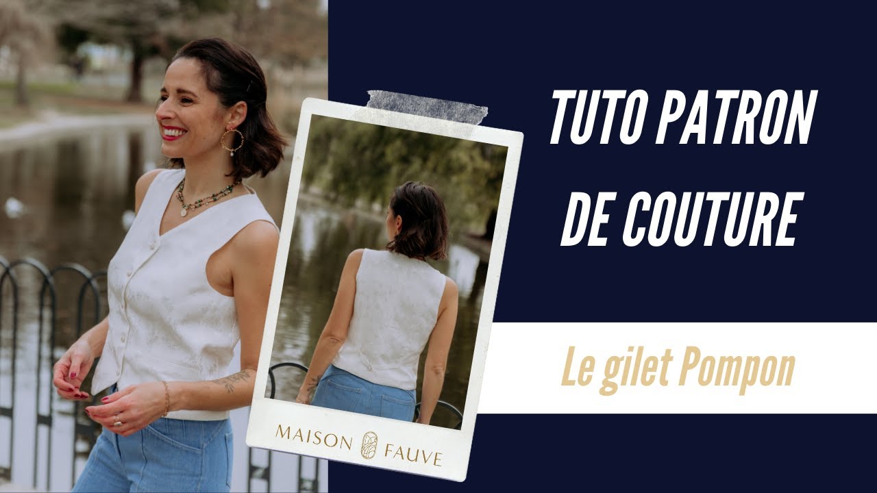 Patron couture gratuit gilet de costume Pompon / PDF à télécharger