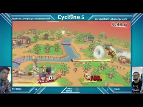 Pie_hero (Marth) vs Ham (Diddy Kong) | Cyclone #5 Singles