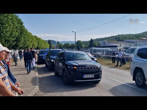 Šmitova pratnja izazvala haos na ulazu u Potočare: Sukobi s MUP-om RS.