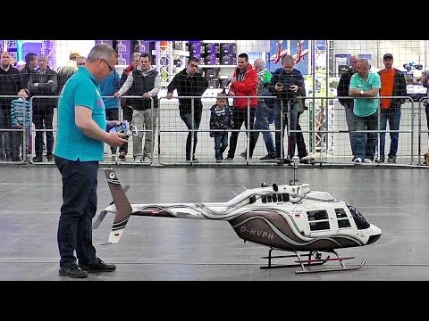 BRAND NEW RC BELL-206 JETRANGER HUGE RC SCALE 1:4 XXL ELECTRIC MODEL HELICOPTER INDOOR DEMO FLIGHT