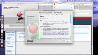 How do I install the Citrix ICA Client for MAC OS