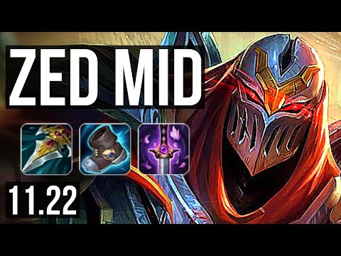 ZED vs LISSANDRA (MID) | 10/0/2, 6 solo kills, Legendary, 1.1M mastery | BR Master | 11.22