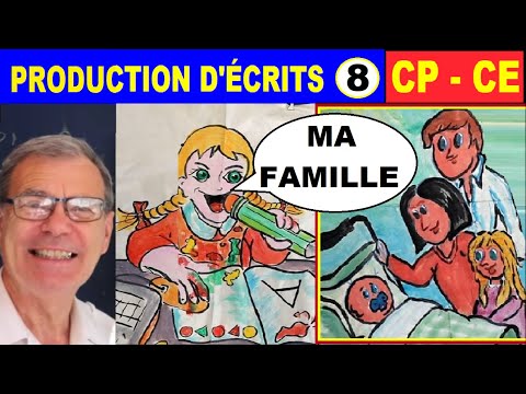 Production d’écrits et fiche pour CP CE1 CE2 : Présenter sa famille # 8