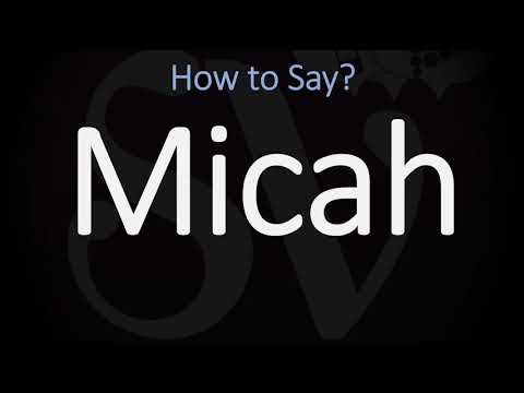 How to Pronounce Micah? (CORRECTLY)